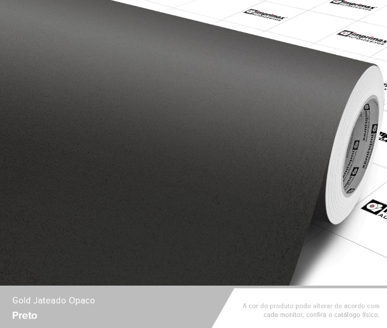 ADESIVO GOLD JATEADO OPACO PRETO (PRETO FOSCO) - 1,40 mts largura