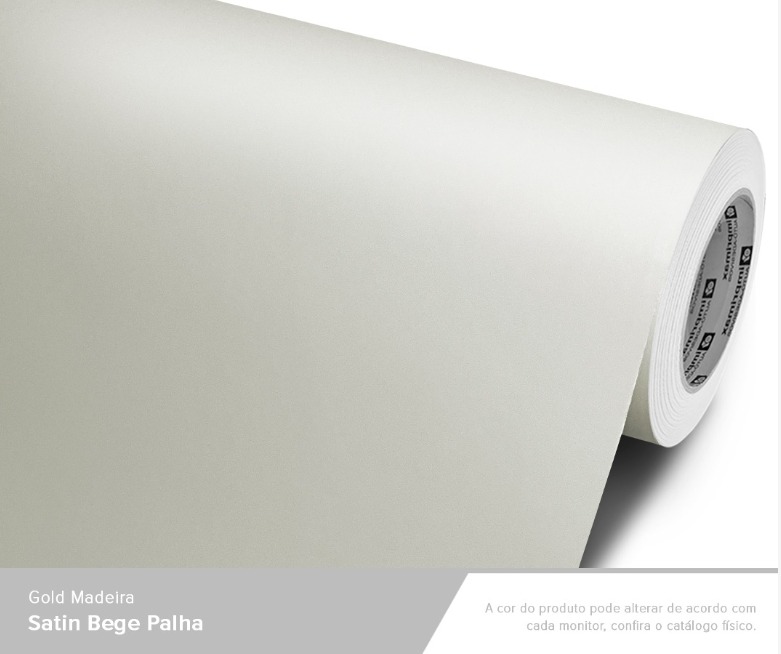 ADESIVO GOLD MADEIRA SATIN BEGE PALHA 1,22 mts largura