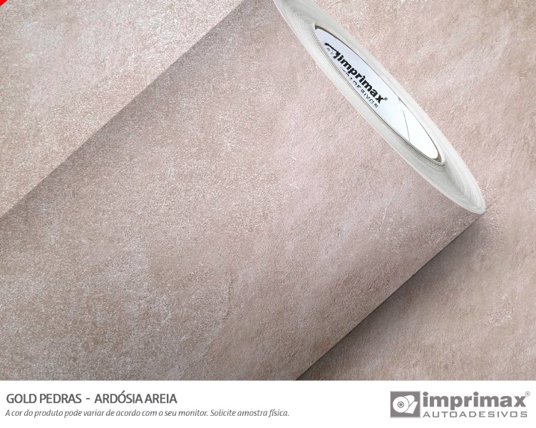 ADESIVO GOLD PEDRAS ARDOSIA AREIA 1,22 largura