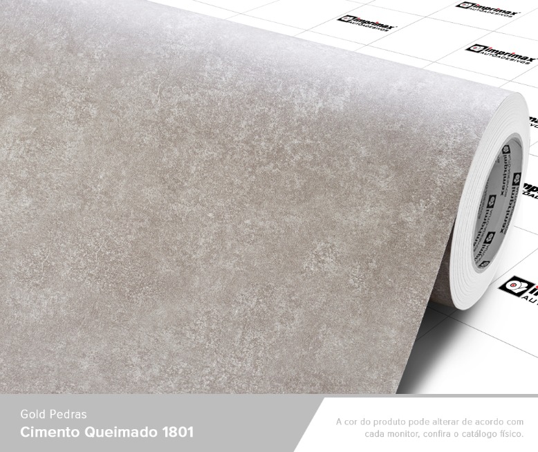ADESIVO GOLD PEDRAS CIMENTO QUEIMADO 1801 - 1,22 largura