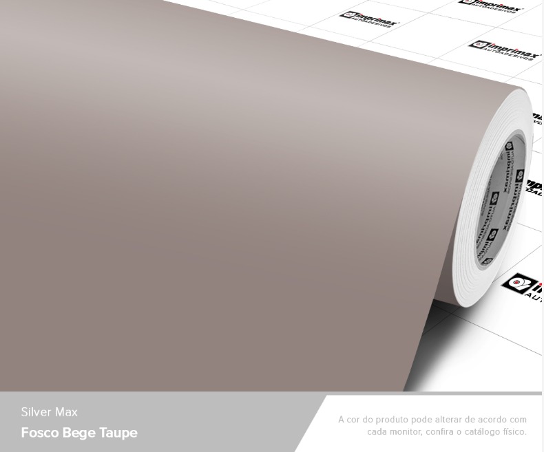 ADESIVO SILVER MAX BEGE TAUPE FOSCO - 1,22 mts largura